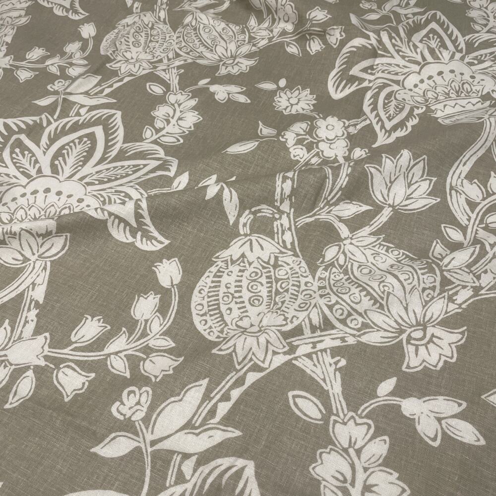 2PC Pottery Barn Hutton Palampore Floral Curtains Drapes Neutral 84" Alessandra